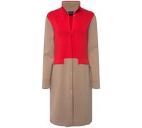 Cardigan donna Laurasøn bicolore collo alto bottoni a pressione manica...
