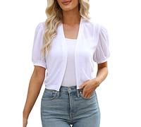 Cardigan Donna Lungo Elegante Estivo in Maglia da Aperto Davanti Slim Fit per Le Mezze Stagioni Golfino a Maniche