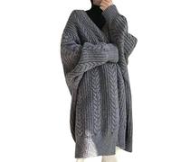 Cardigan Donne Autunno Cardigan Personalizzato Maglione Donne Spessa Linguaggio allentato Casual Stile Delle Signore Cardigan Lungo, a, Taglia unica