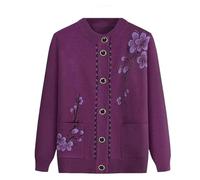 Cardigan E Maglioni in Pile da Donna per La Terza età con Tasche | Top Morbidi E Accoglienti For Cappotti Da Casa For Mamma Anziana Di Mezza Età