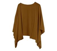 Cardigan Estivo da Donna Cardigan Maglia Donna Elegante Cappotto Maglione Cardigan Giacca Pizzo Traspirante Crochet Cardigan Taglie Forti Donna, Marrone, XXL
