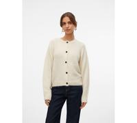 Cardigan girocollo abbottonato Beige XL Tinta unita