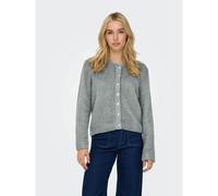 Cardigan girocollo abbottonato Grigio L Tinta unita