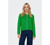 Cardigan girocollo abbottonato Verde XS Tinta unita