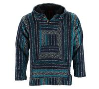Cardigan In Cotone Gheri Senza Fodera Hoody Cappuccio Giacca Hippy