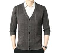 Cardigan in lana lavorato a maglia a maniche lunghe con maniche lunghe e caldo per, Ak31 come Mostra, M
