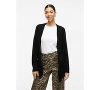 Vila - Viril Open L/S Knit Cardigan - Noos Nero - Abbigliamento M Nero