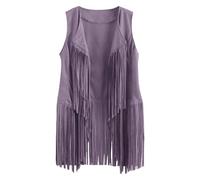 Cardigan lavorato a maglia da donna a maniche lunghe cave uncinetto cardigan gilet donna casual per pizzo traspirante uncinetto cardigans antivento donna, Viola, S