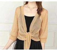 Cardigan Lungo Donna,Bolero Da Donna In Poliestere Coprispalle Coprispalle Top A Maniche Corte Cardigan Aperto Frontale Coprispalle Trasparenti Top Giacca A Spalla Mantello Coprispalle Per Abiti Da