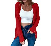 Cardigan Lungo Donna Cardigan Invernale Elegante, Golfino Manica Lunga Elegante Comodo Apertura Frontale Bottoni Tasche Maglione Leggero Cardigan Donna Cotone Golfino Donna Autunno per Spolverino
