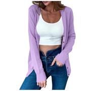 Cardigan Lungo Donna Cardigan Invernale Firmato, Coprispalle Casual a Manica Lunga Golfino Aperto Davanti Leggero E Traspirante Cardigan Donna Cotone Golfino Donna per Autunno Invernale