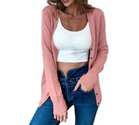 Cardigan Lungo Donna Cardigan Invernale, Golfino Manica Lunga Elegante Comodo Apertura Frontale Bottoni Tasche Maglione Leggero Cardigan Donna Cotone Capispalla per Autunno Invernale