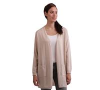 Cardigan Lungo | Golfino da Donna 100% Cachemire (Beige/Grano, M)