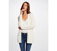 Cardigan lungo morbida maglia Bianco S Tinta unita