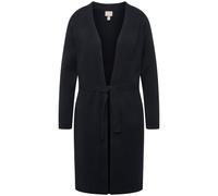 Cardigan lungo Ulla Popken da donna taglie forti maglia a costine cintura