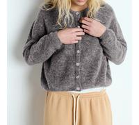 Cardigan maniche lunghe girocollo VITOW Grigio L Tinta unita