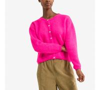 Cardigan maniche lunghe girocollo VITOW Rosa S Tinta unita