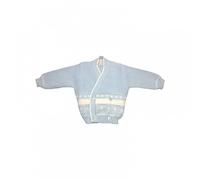 Cardigan scaldacuore incrociatino coprifasce La Rocca bimbo neonato bianco cielo TU