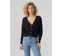 Cardigan scollo a V, bottoni Nero XS Tinta unita