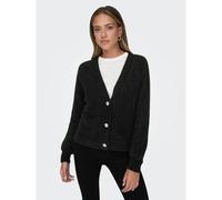 Cardigan scollo a V in morbida maglia Nero XS Tinta unita