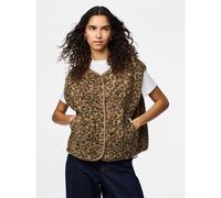 Cardigan senza maniche in sherpa stampato Altro S Leopardato