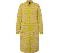 Cardigan Ulla Popken da donna taglie forti motivo zebrato collo a camicia