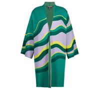 Cardigan Ulla Popken donna taglie forti design grafico collo a calice 812989