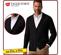 cardigan uomo TAGLIE FORTI giacca misto cotone con bottoni da 2xl a 8xl JP 1880