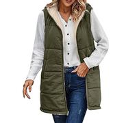 Cardigan Uomo Zippe Senza Cappuccio Donne 2023 autunno gilet reversibile senza maniche pile giacca cerniera con cappuccio tasche lunghe inverno cappotto capispalla Scatola Gioielli Cavallo, Ag, XXXL
