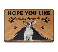 Cardigan Welsh Corgi, Per Il Regalo Degli Amanti Dei Cani Zerbino Di Benvenuto Confortevole Tappeto Ingresso Casa Facile Da Pulire Tappetini Porta Dingresso Per Interno Terrazzo Soggiorno 40X60Cm