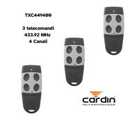 Cardin TXC449400 - Trasmettitore a 4 Canali 433.92 MHz Kit 3 pz