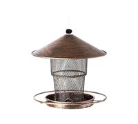 Cardinal Bird Feeder - Bluebird Feeder, Outdoors Hangable Metal Garden Design, Wrought Iron Hanging Style, Telescopic | Openwork Metal Bird for Women Mom Grandma Lovers Outdoor Balcony