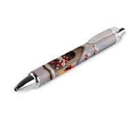 Cardinal Birds Snow Day House Penna a sfera personalizzata penna a sfera per uomini donne penne retrattili 0,5 mm blu divertente stampato 1 pz come foto 1