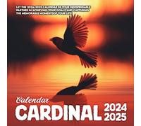 Cardinal Cαʅҽɳԃαɾ 2024-2025: 16 Months of The Animal from Sep 2024 to Dec 2025,Square 8.5 x 8.5 Inches Gift For Organizing & Planning