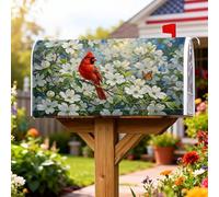 Cardinal, copertura magnetica per cassetta postale, con farfalle e cornioli ispirati alla natura, per decorazioni esterne, 45,7 x 53,7 cm