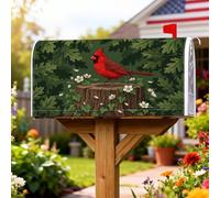 Cardinal, Coperture magnetiche per cassette postali, decorazione stagionale per esterni, giardino, cortile, 53 x 64 cm