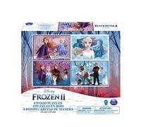 CARDINAL GAMES Frozen II, 4 Puzzle in Legno da 20-24 Pezzi, dai 4 Anni in Su