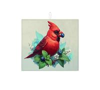 Cardinal, tappetino scolapiatti per bancone della cucina, tappetino assorbente per scolapiatti dalla natura vivace, tappetino in microfibra primaverile per proteggere il bancone della cucina, 40,6 x