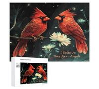 Cardinale Uccelli Puzzle per adulti Famiglia Attività Giochi Home Decor Puzzle 500 PCS