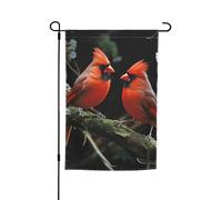 Cardinals Birds Fauna Wild Garden Flag Double Sided Farmhouse Holiday Yard Flag 30,5 x 45,7 cm banner stagionale all'aperto per primavera estate prato portico decorazione casa piccola bandiera