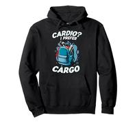 Cardio I Prefer Cargo Zaino Divertente Escursionismo Amanti Felpa con Cappuccio