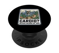 Cardio non ho mai sentito parlare del suo divertente trekking scheletro escursionismo PopSockets PopGrip Adesivo