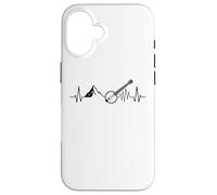 Cardiogram Banjo Appalachian-Mountain Bluegrass-Music Banjo Custodia per iPhone 16