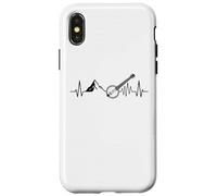 Cardiogram Banjo Appalachian-Mountain Bluegrass-Music Banjo Custodia per iPhone X/XS