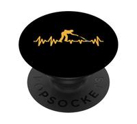 Cardiogram Petanque boules giocatori di bocce gioco Bocce PopSockets PopGrip Adesivo