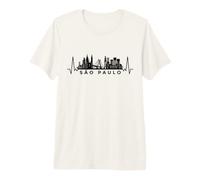 Cardiogram Skyline Brasil-Brazil Sao-Paulo Maglietta Premium