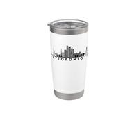 Cardiogram Skyline Canada Toronto Bicchiere termico in acciaio inox doppia parete