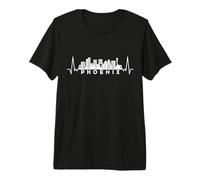 Cardiogram Skyline USA Phoenix Maglietta Premium