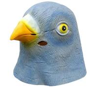 Cardınal - Costume da realistico, testa d'aquila, mezzo viso, costume da padrone rosso, accessorio per feste di carnevale, cosplay, feste di Halloween, eventi a tema