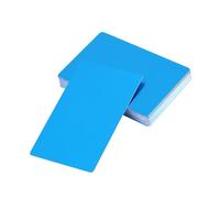 Cardni da visita in metallo in metallo da 50 pezzi, cartellini incisivi colorati in alluminio Card Blanks per la personalizzazione dell'incisione dei clienti (Blu)